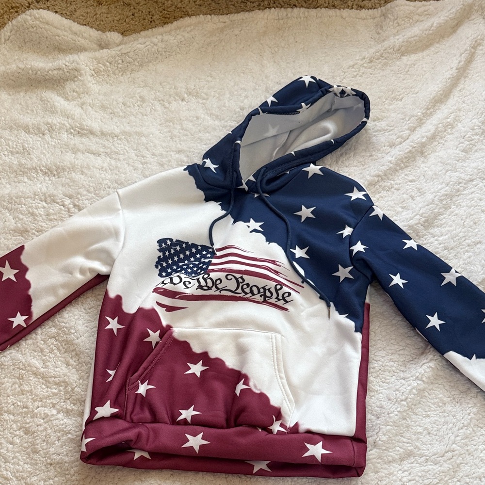 Amazon Patriotic Stars and Stripes Hoodie